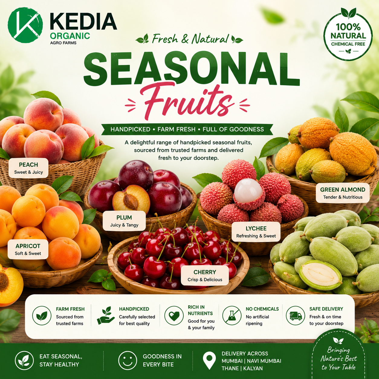 Seasonal Stone Fruits from Himachal Pradesh