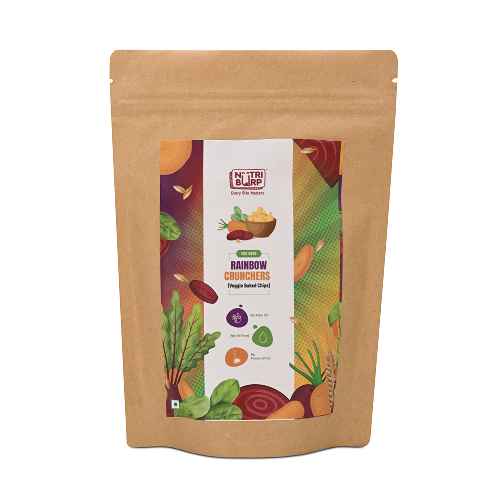 Rainbow Crunches – Veggies Baked Chips | Healthy Snack for Kids & Adults.
