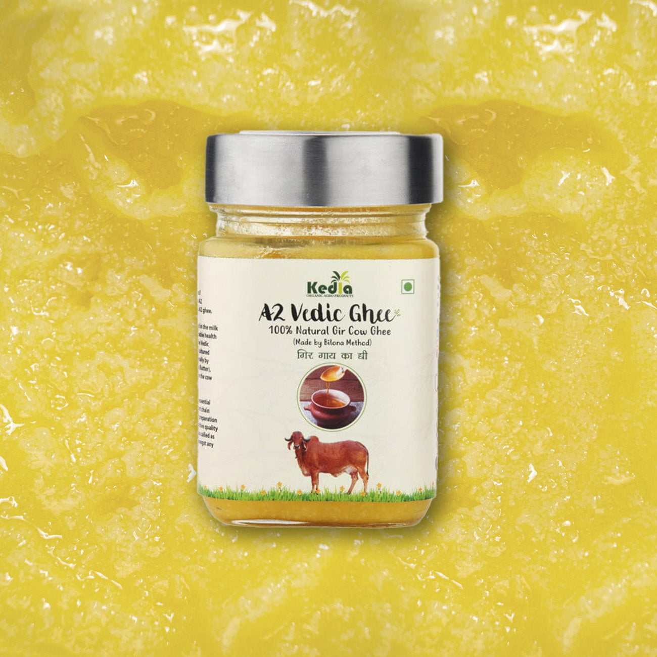A2 Gir Cow Vedic Bilona Danedar Ghee  - 100 % Natural & Farm Fresh