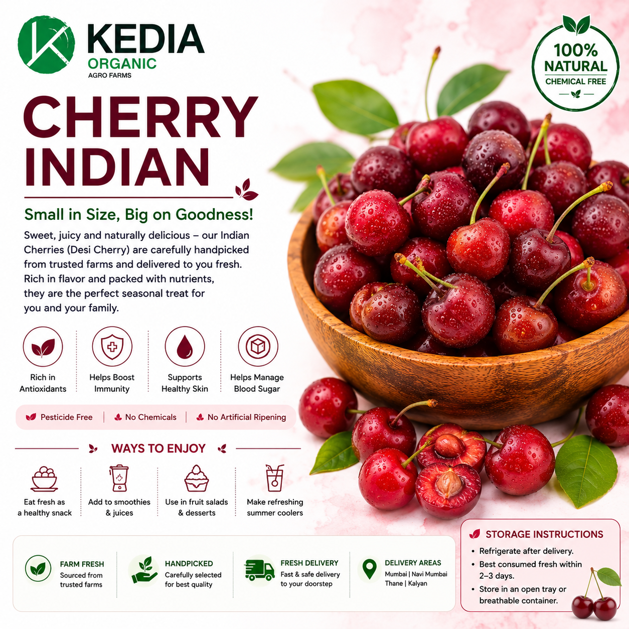 Cherry Indian Kedia