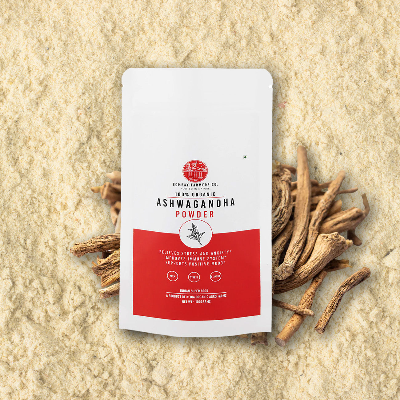 Ashwagandha Powder -  100 % Natural & Farm Fresh