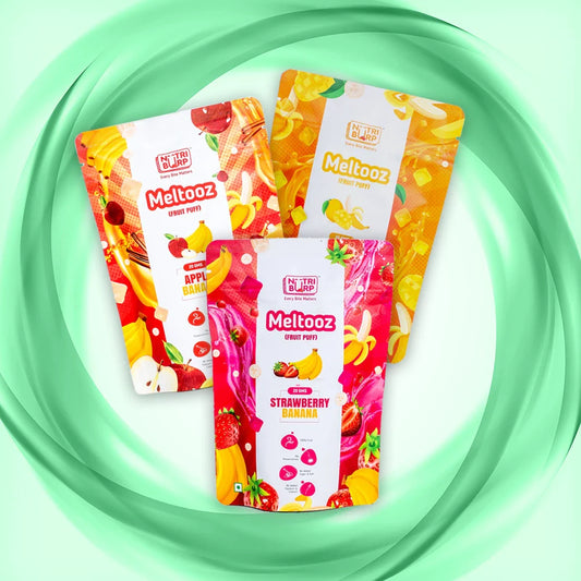 Apple + Mango + Strawberry Fruit Puff Combo