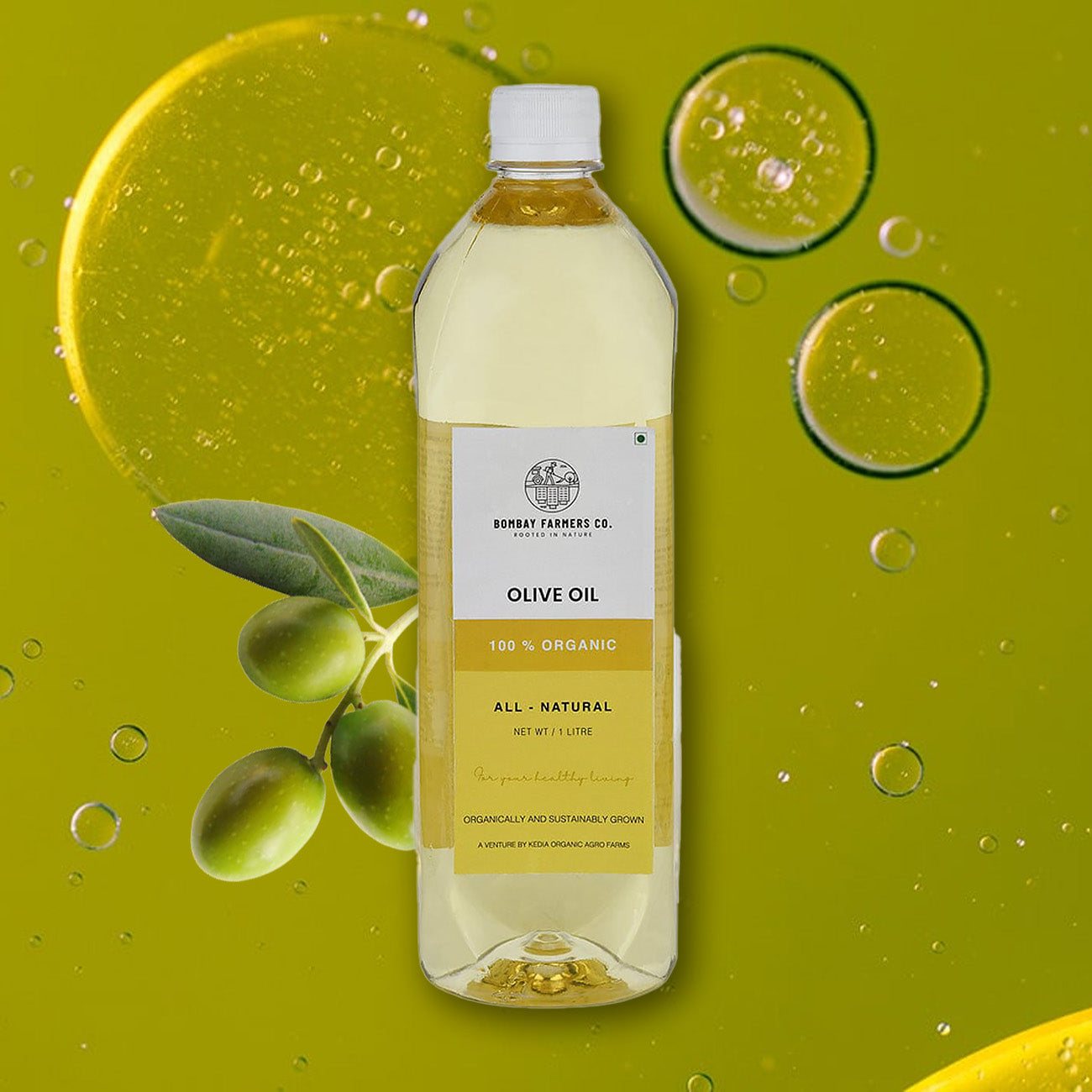 Olive Cold Pressed Oil - 100 % Natural & Farm Fresh