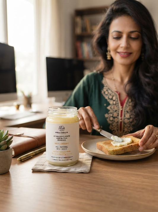A2 Desi Gir Cow Makhan (White Butter) – 250 g