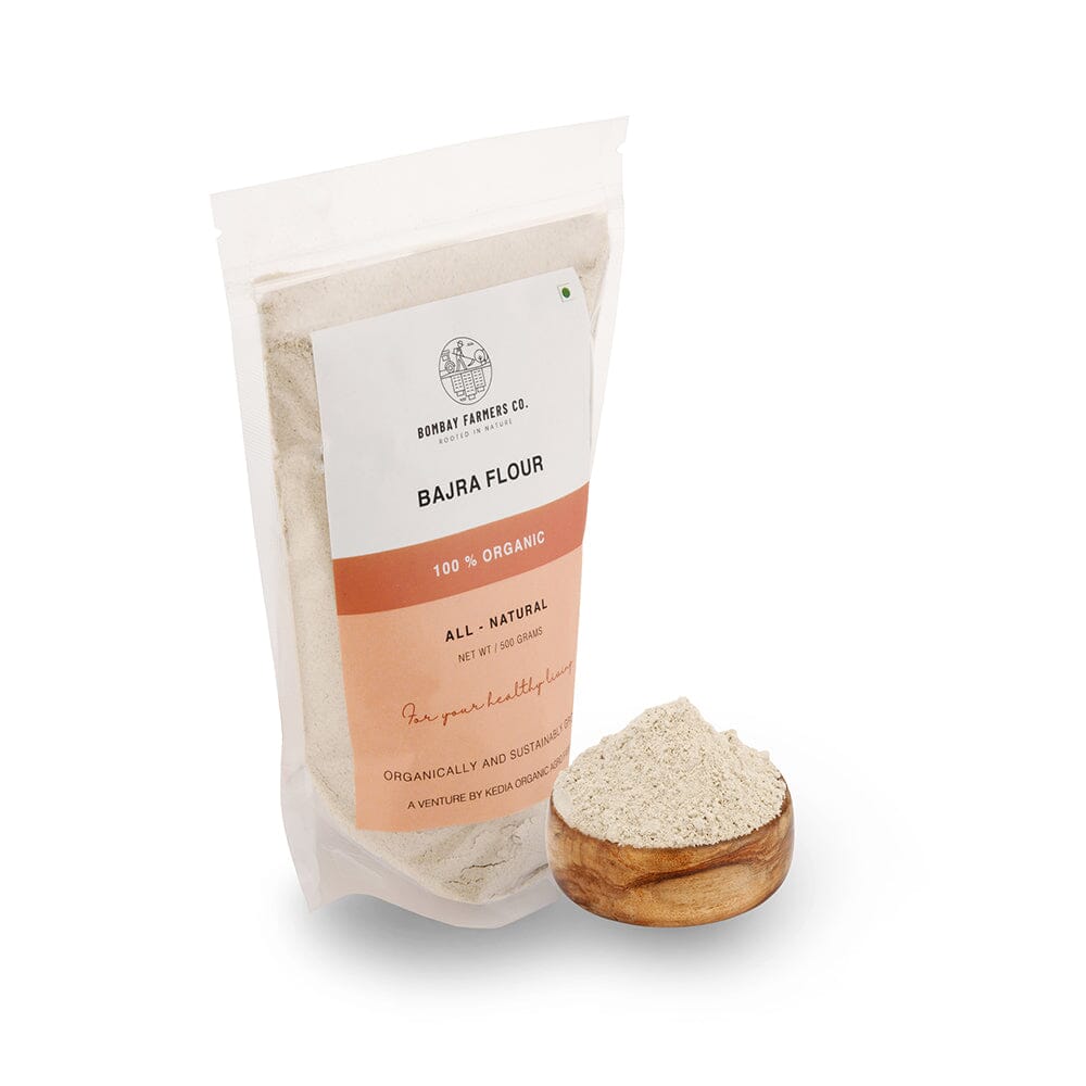 Organic Bajra Atta / Pearl Millet Flour - 500 Gms - Kedia Organic Agro Farms Flours Kedia Organic Agro Farms 