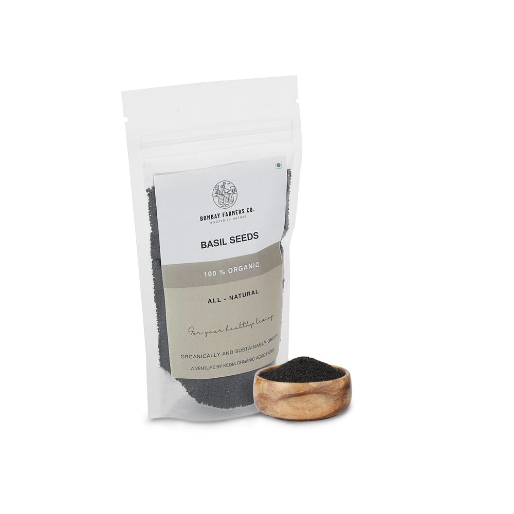 Basil Seeds Raw / Sabja -  100 % Natural & Farm Fresh  Spices & Seasonings  