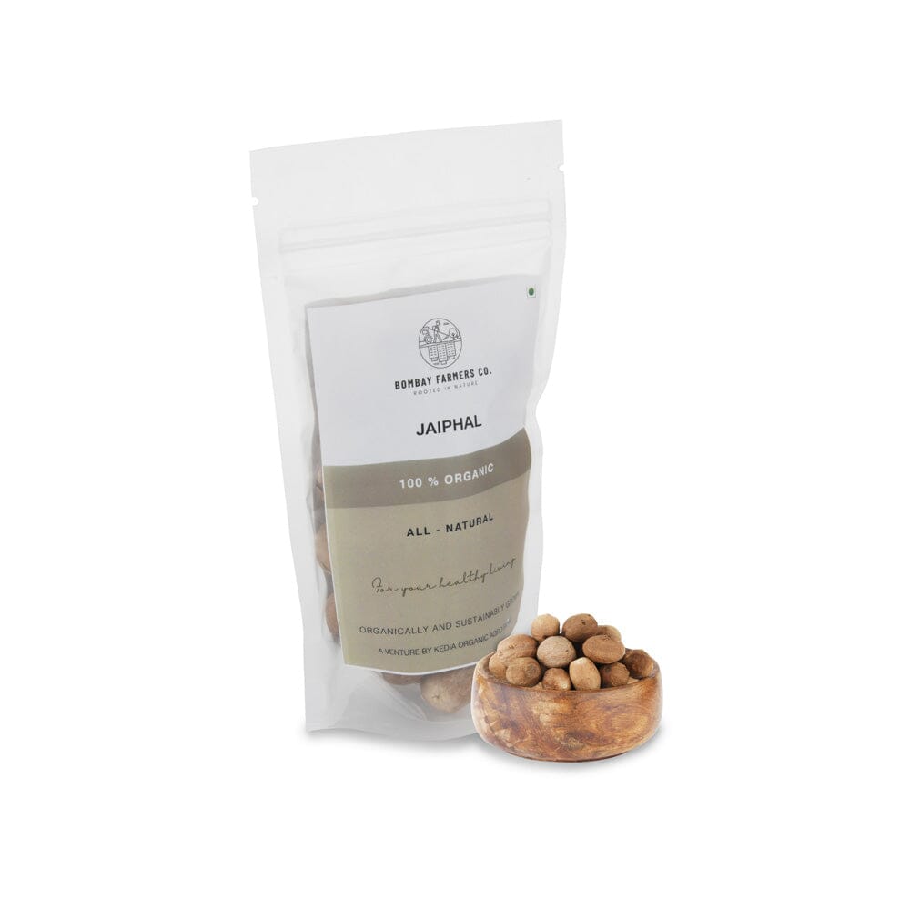 Organic Jaiphal / Nutmeg - 50 Gms - Kedia Organic Agro Farms
