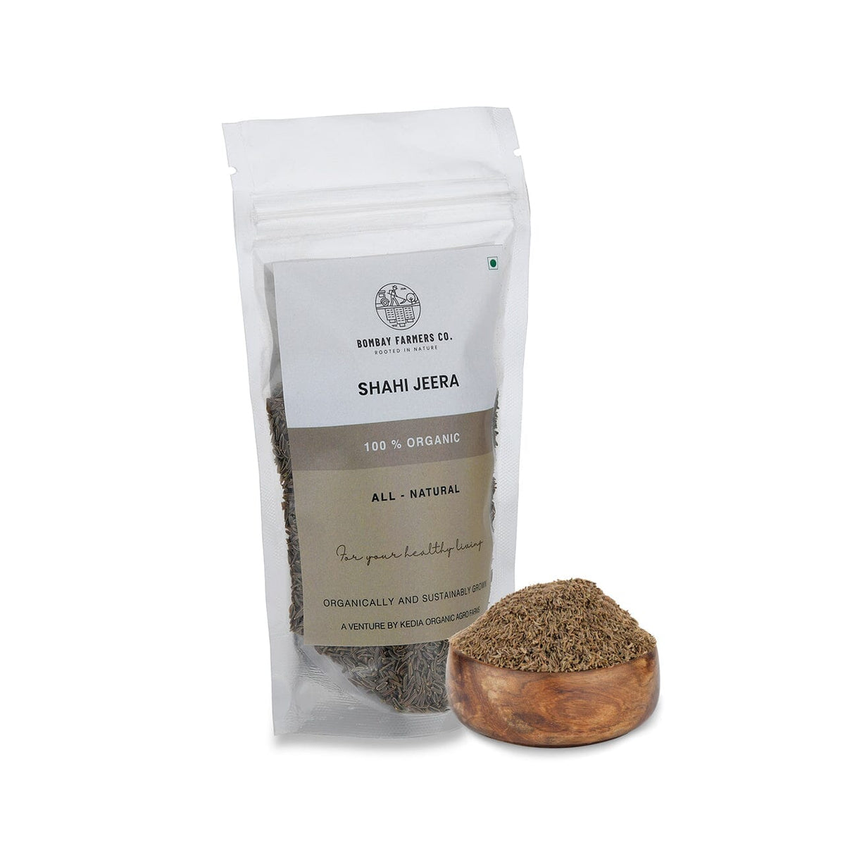 Organic Shahi Jeera - 100 Gms - Kedia Organic Agro Farms Spices & Seasonings Kedia Organic Agro Farms 