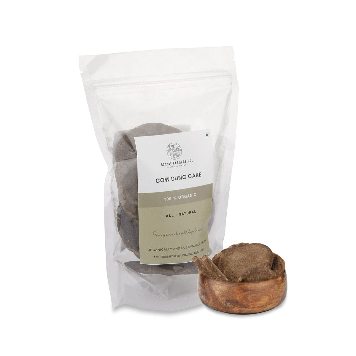Cow Dung Cake / Gobar Upla - 10 Pieces -  Gir Cow Based Products  