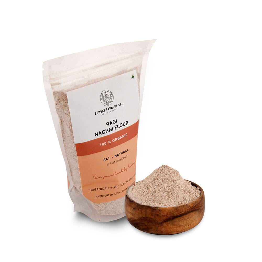 Organic Ragi Atta / Finger Millet Flour - 500 Gms - Kedia Organic Agro Farms Flours Kedia Organic Agro Farms 