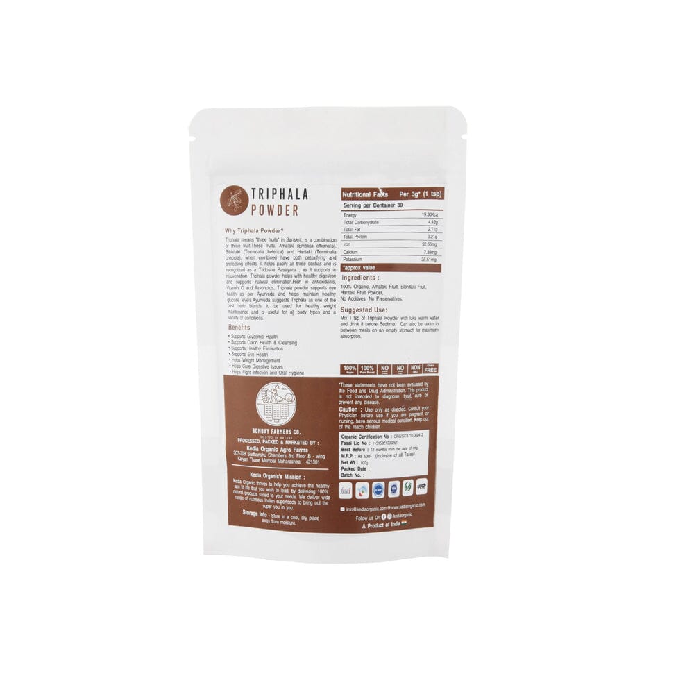 Triphala Powder -  100 % Natural & Farm Fresh  Nutritional Powder  